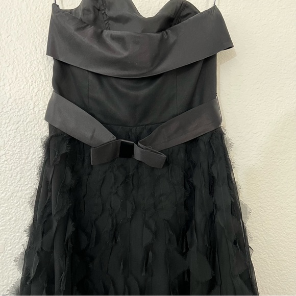 White House black market silk layered strapless dress - Picture 6 of 9
